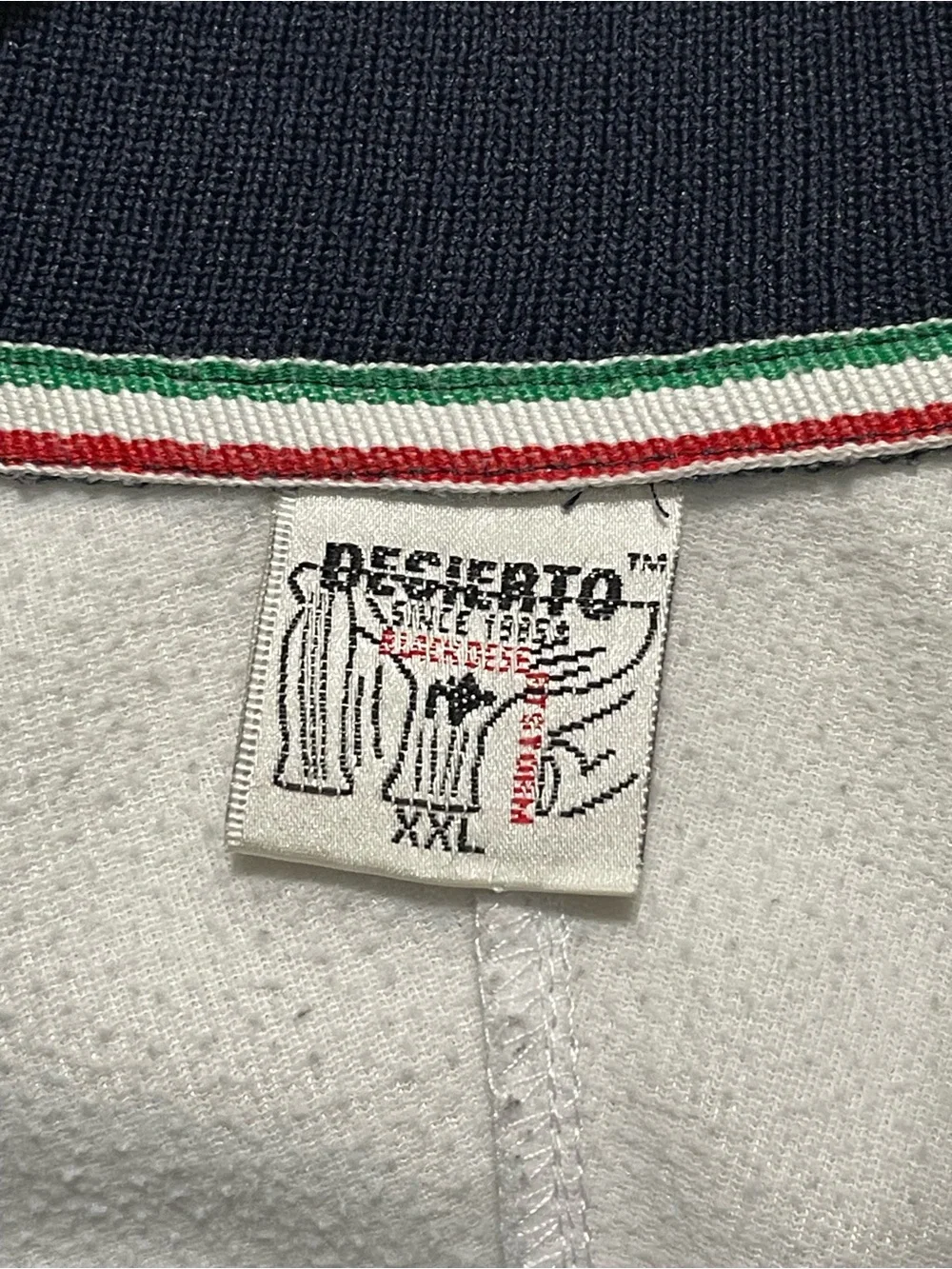ITALIA Desierto Track Jacket Zip Up Soccer Futbol Crest Logo 90s Y2K Men XXL